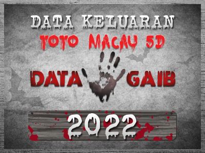 data keluaran macau 5d lengkap